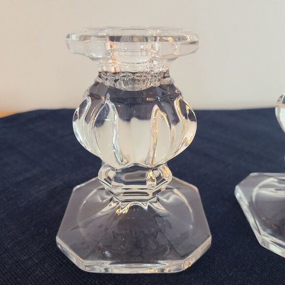 Vintage Gorham Set Full Lead Crystal Candle Stick Holders Made in West Germany - Picture 2 of 15